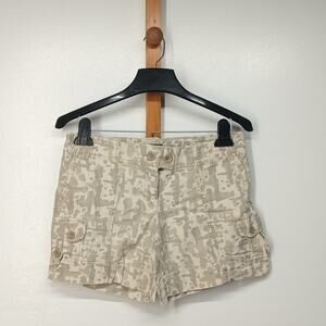 Route 66| Mid Rise camo print cargo Shorts Jr Sz 3-4 100% cotton, Activewear.